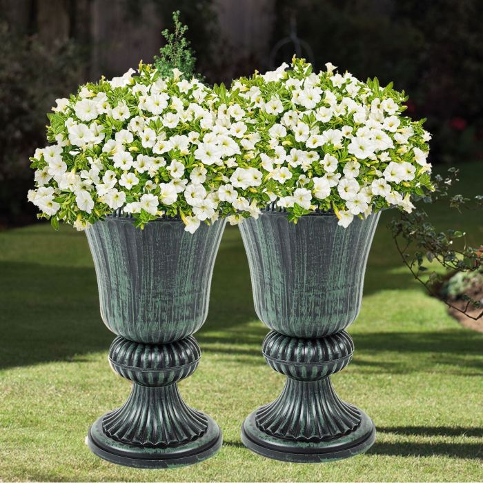 Ceramic blue planter white indoor planters pots medium sonoma williams plants